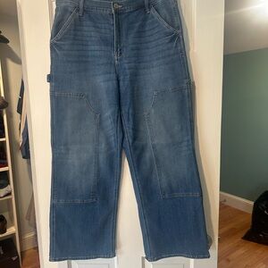 SO Carpenter Wide Leg Blue Denim Jeans